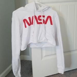 NASA crop top hoodie